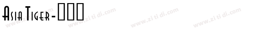 Asia Tiger字体转换